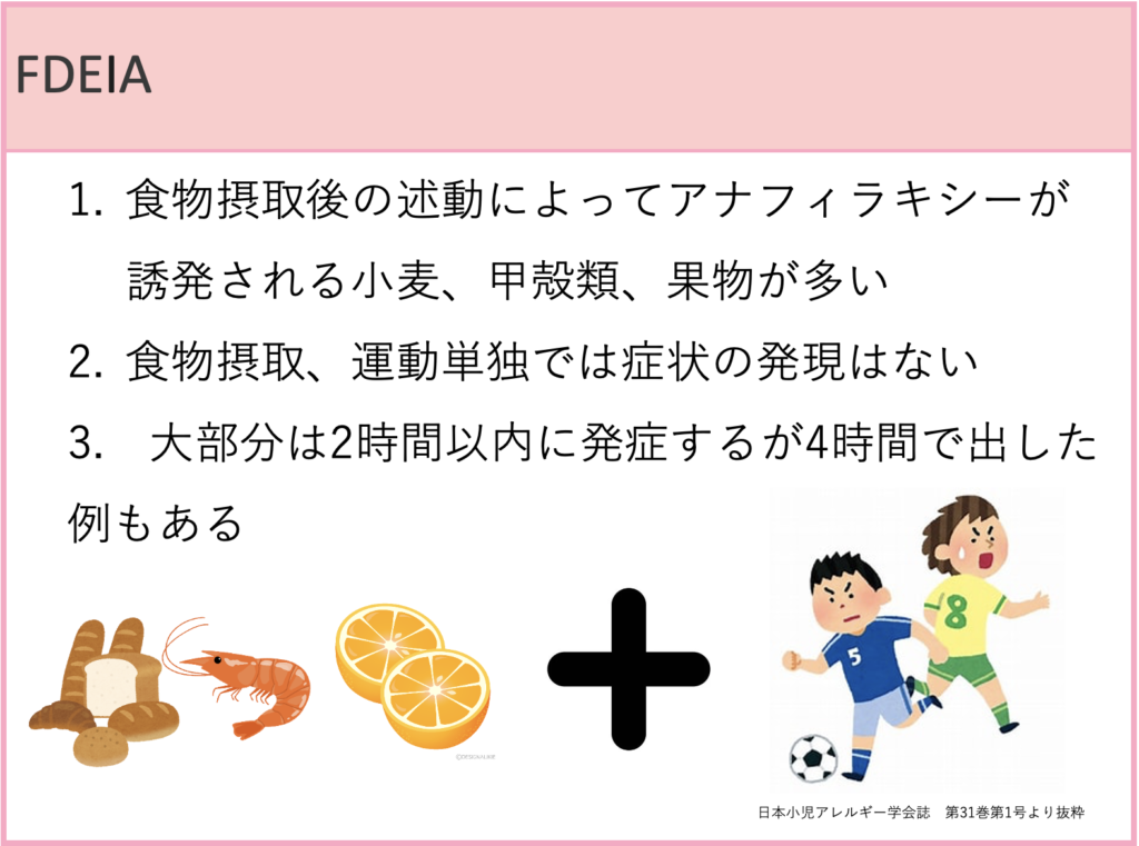 食物依存性運動誘発アナフィラキシー